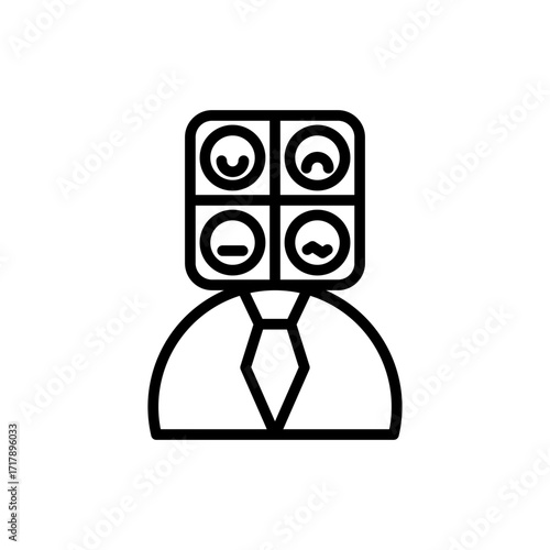personality line icon