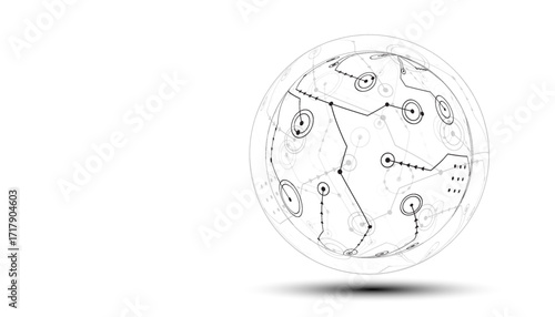 Technology graphic design background. Vector illustration. Vector Abstract technology circuit lines. Technology vector background.Eps10 vector illustration.	