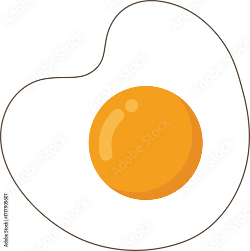 Fried Egg Illustration