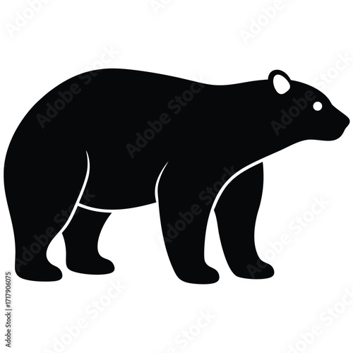 Polar Bear Silhouette Art Icon (11).eps