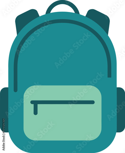 Backpack Vector Illustration for School, Travel, and Outdoor Activities Equipment