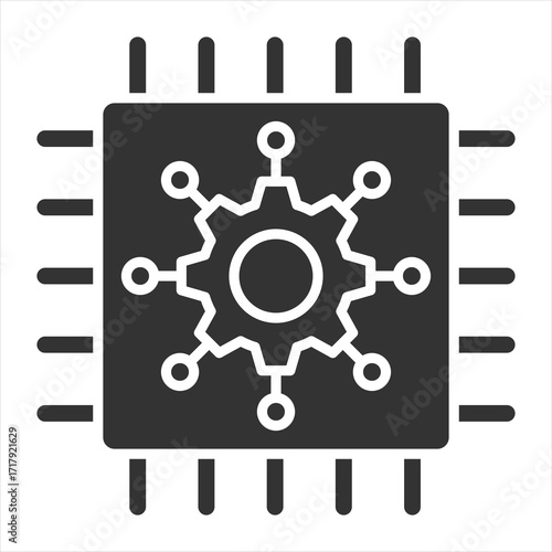 Mechatronics Glyph Icon