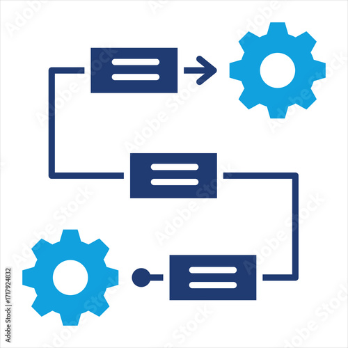 Workflow Flat Blue Icon
