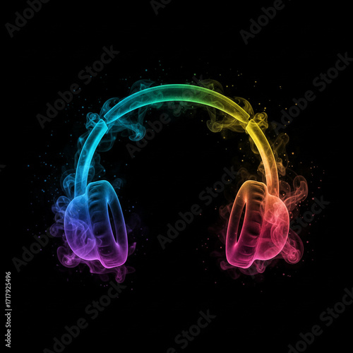 abstract music background with bubbles