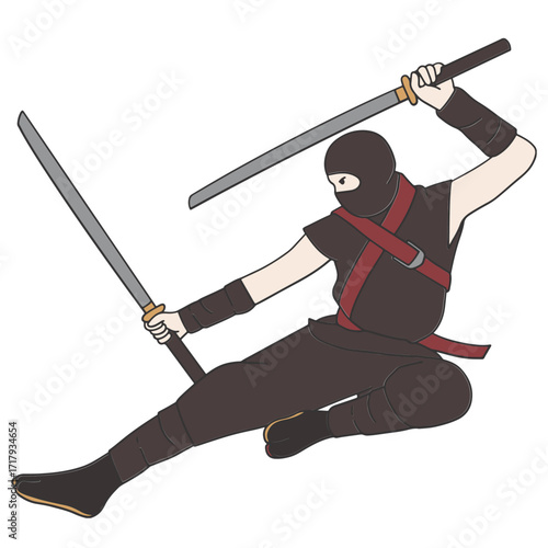 Japanese samurai ninja
