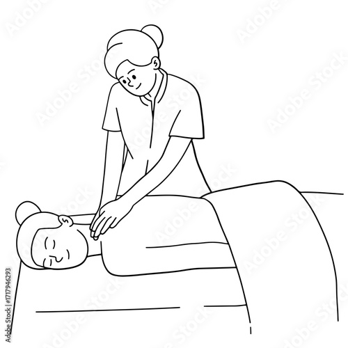 Spa massage, spa service