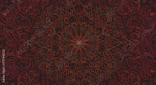Mandala Fusion Abstract Vector Background