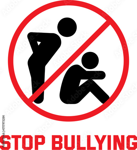 Stop Bullying Icon | Anti-Bullying Awareness Symbol