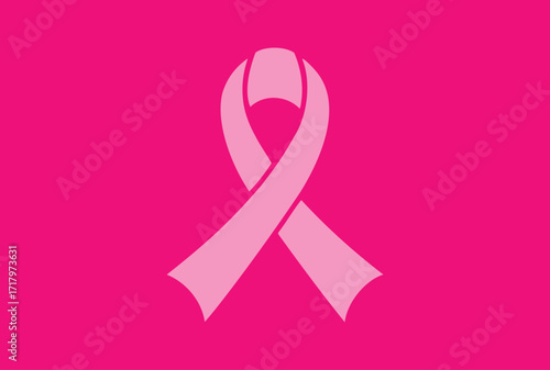 Breast cancer ribbon vector.