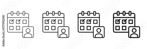 Leave Icon Set Different Line Style Collection 