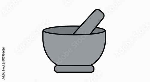 Herbal Remedy: Mortar and Pestle Icon
