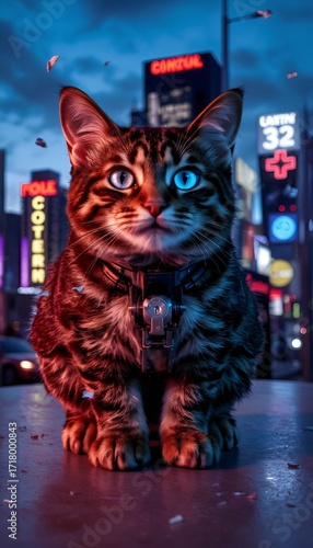 Wallpaper Mural cat on the window Torontodigital.ca