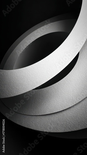 Abstract Curves - A Study in Light and Shadow.