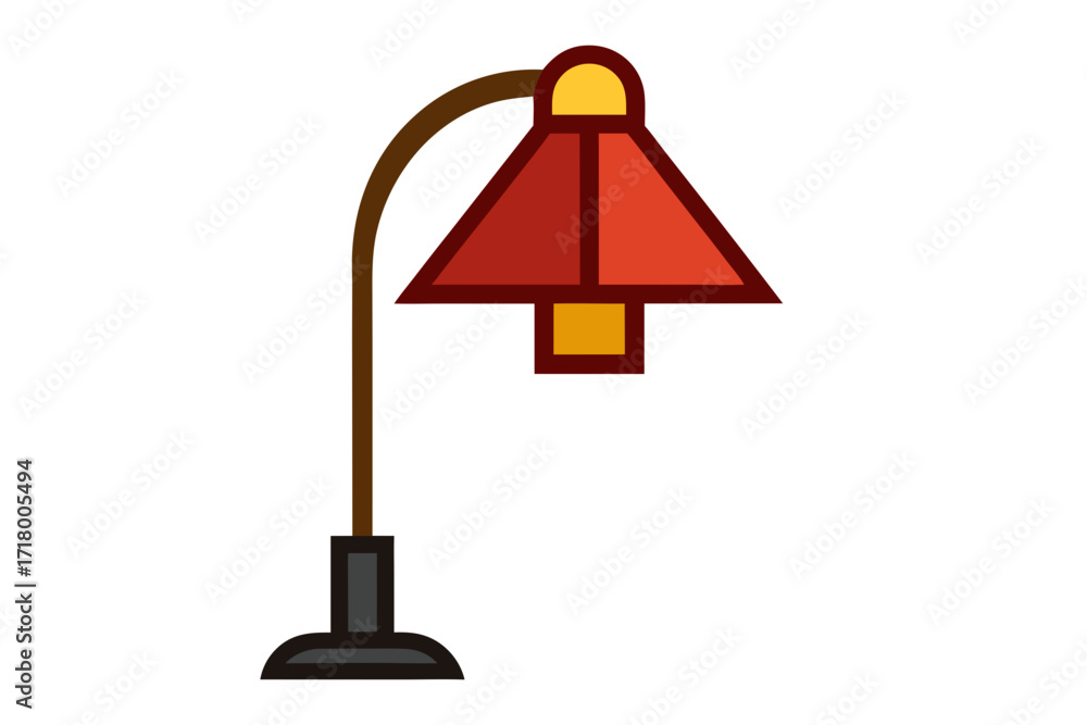 Obraz premium vector illustration of a lamp