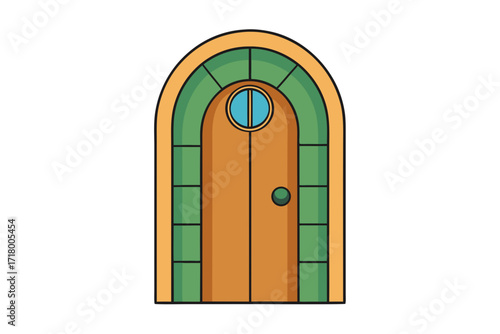 old wooden door