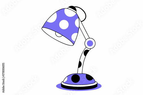 vector illustration of a lamp