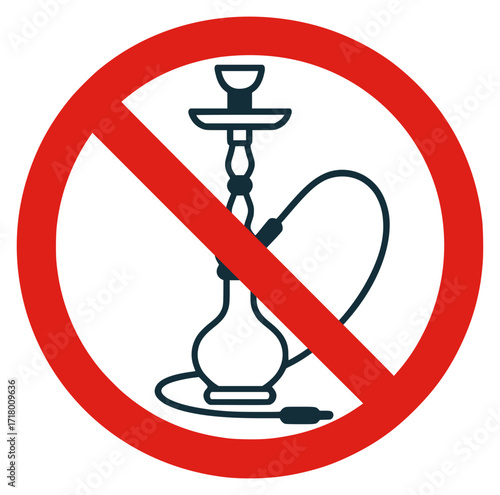 no hookah smoking sign, shisha forbidden, smoking not allowed