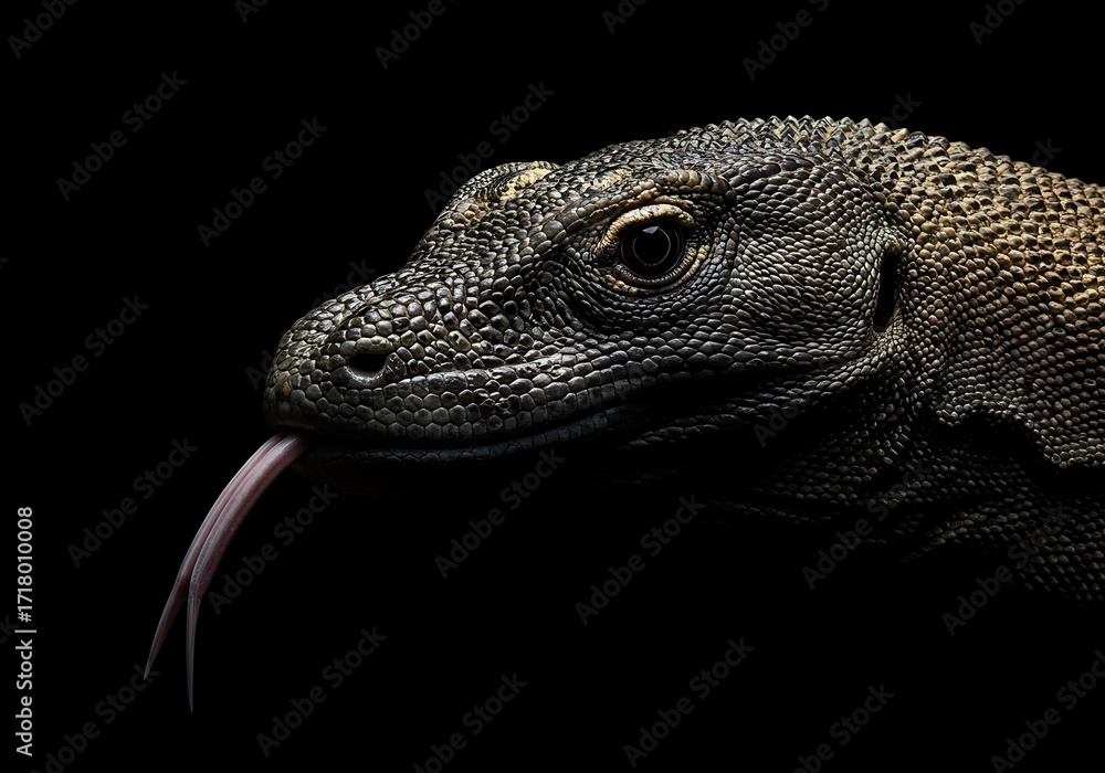 Fototapeta premium Komodo dragon closeup
