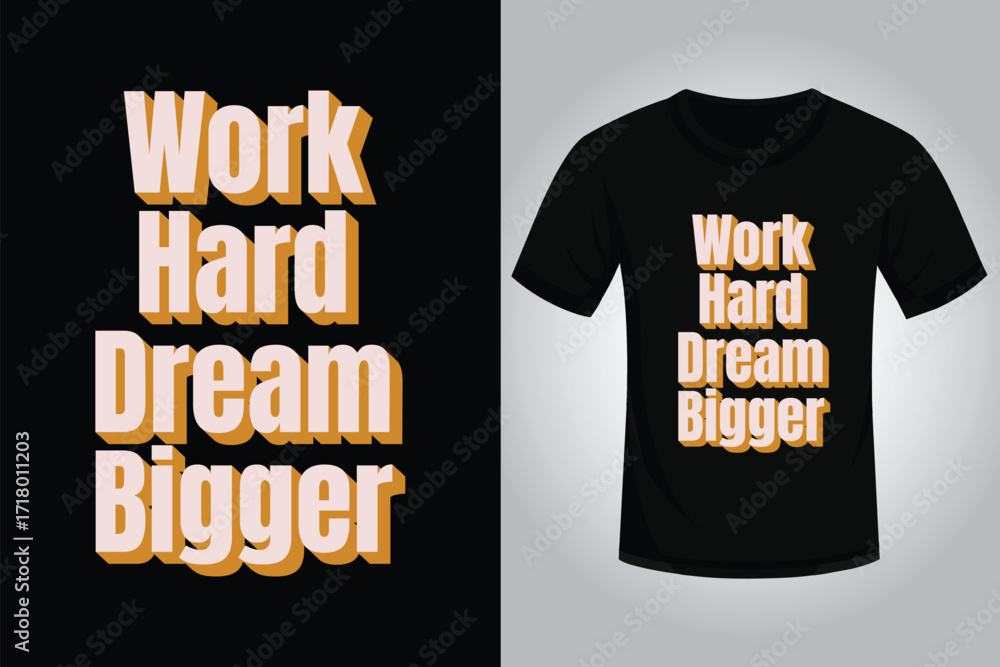 Obraz premium Bold typography T shirt Design