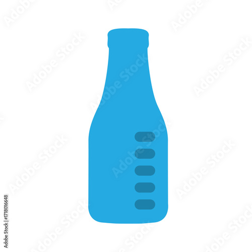 Milk bottle icon design template