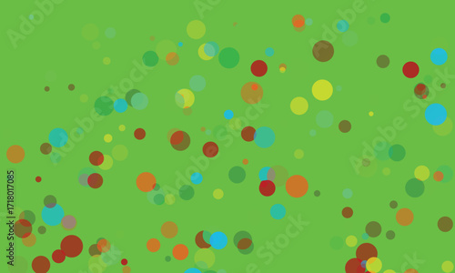 Abstract background with colorful circles in various sizes and transparency