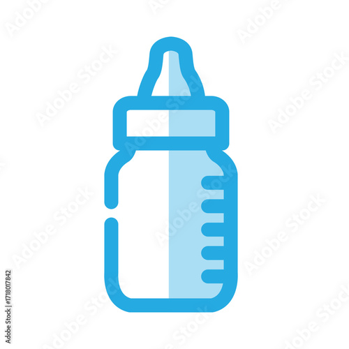 Milk bottle icon design template