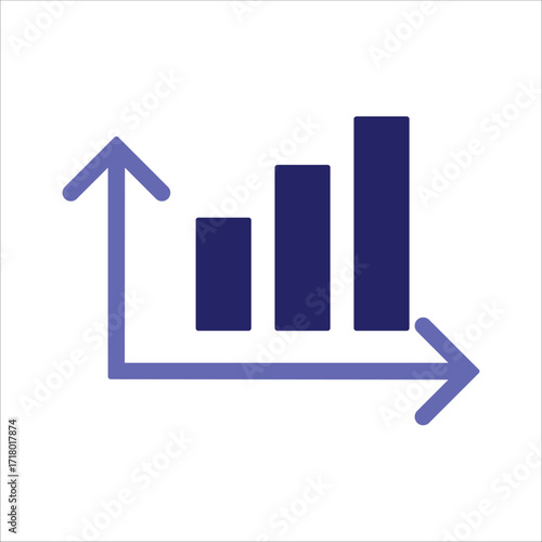 chart icons. simple colored vector