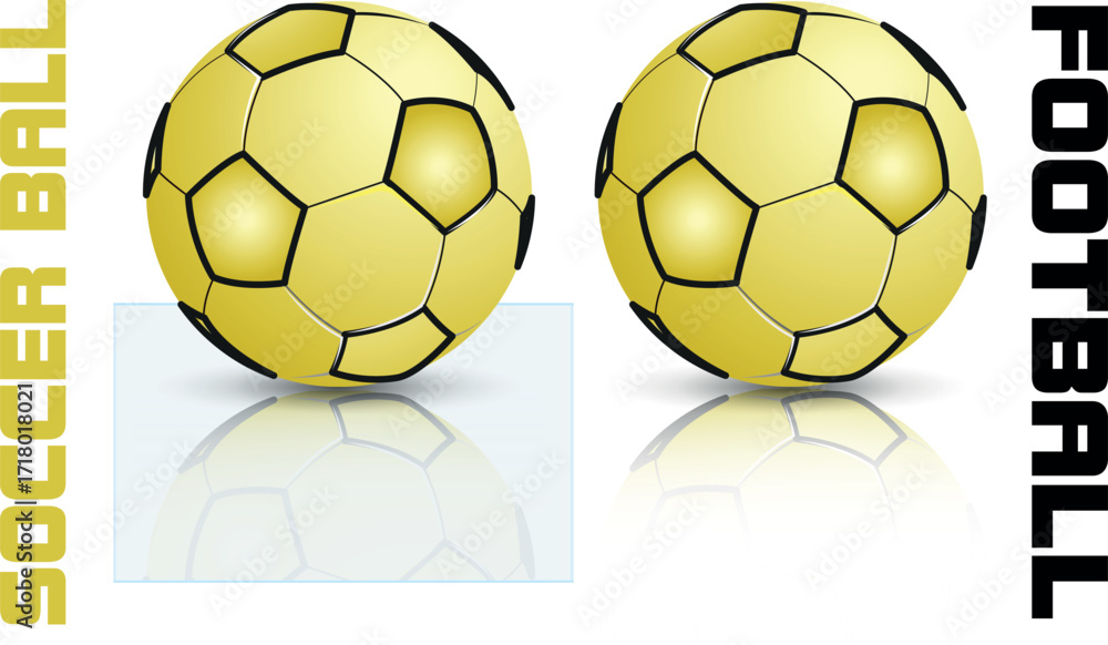 Fototapeta premium soccer ball, Football isolated on white Background, leather soccer ball, Soccer ball illustration for the web