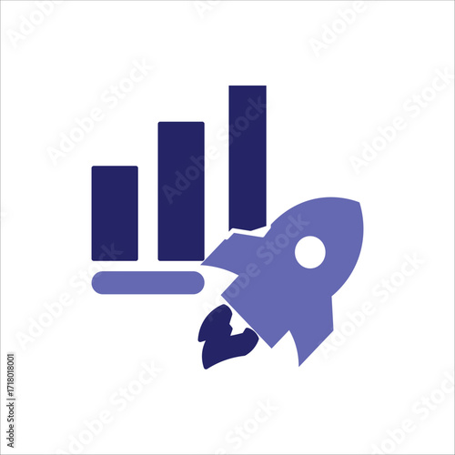 advancement icons. simple colored vector