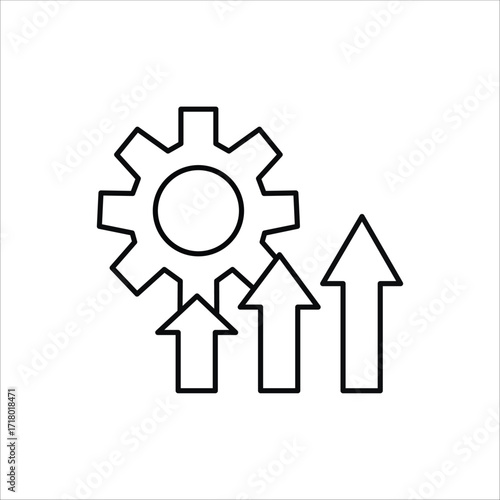 improvement icons. simple line vector
