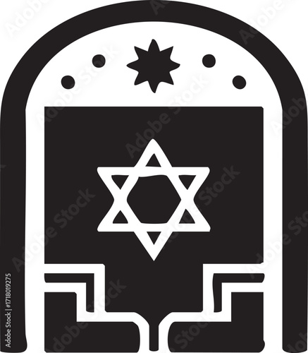 Sacred Archway Icon with Star of David (Magen David)