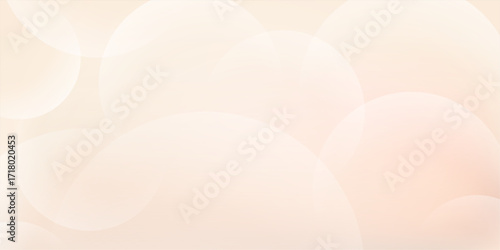 Brown sphere gradient backgound. Beige neutral backdrop. Abstract bg neutral gradation with circulars shape. Vector illustration