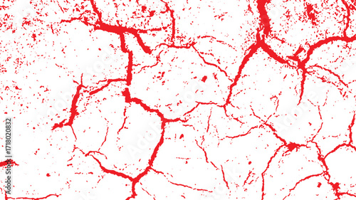 Ground Cracks and Sketch Crack Texture with Dry Soil Fractures, Transparent Cracked Terrain and Earthquake Surface Breaks Isolated on White Background, Old Dry Cracking Soil Vector Texture for Abstrac
