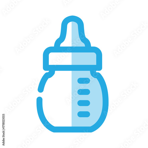 Milk bottle icon design template