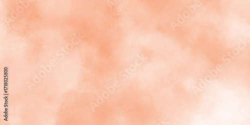 abstract Soft peach and orange watercolor wash background texture, vibrant orange watercolor wash texture background, geometric rumpled triangular low poly style graphic background.