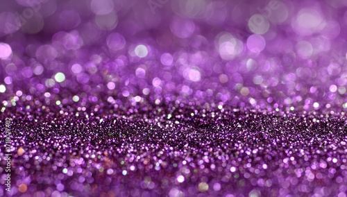 Abstract purple glitter bokeh background