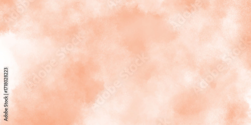 abstract Soft peach and orange watercolor wash background texture, vibrant orange watercolor wash texture background, geometric rumpled triangular low poly style graphic background.