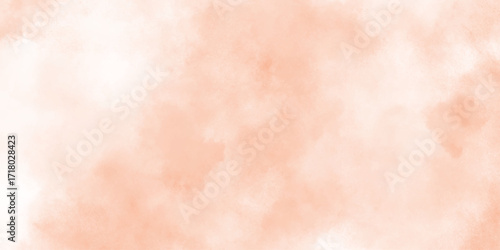abstract Soft peach and orange watercolor wash background texture, vibrant orange watercolor wash texture background, geometric rumpled triangular low poly style graphic background.