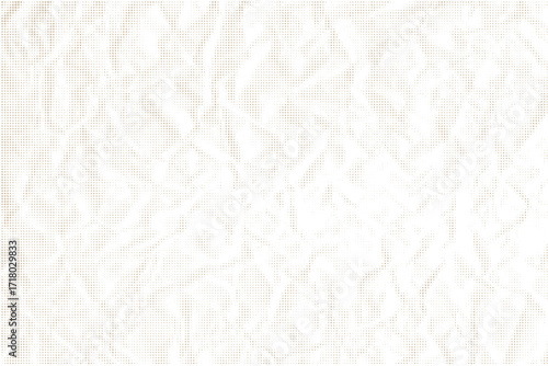 White crumpled paper background with a textured, wrinkled style. Crumpled ecru craft paper texture. Vector. Retro grunge vintage paper texture background. Old papyrus
