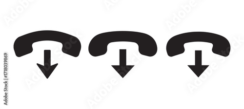 Phone Call and Communication Icon Set – Mobile Vector Illustration eps 10