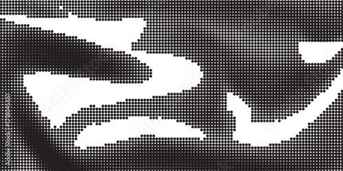Halftone twisted grunge pattern design.vector eps 10