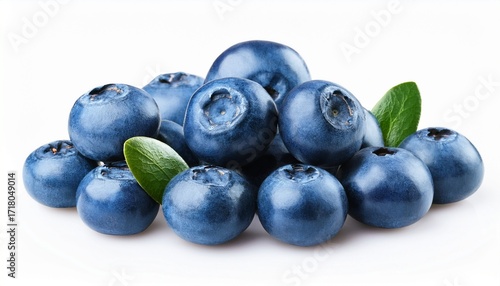 photo of blue berry isolated on white background