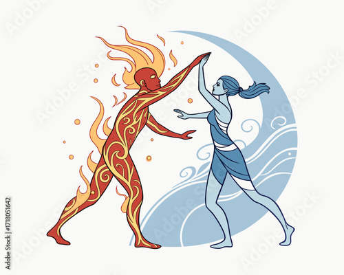 Romantic Couple Dance Performance with Elegant Artistic Expressions