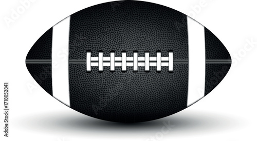American football ball isolated on white background, a football or soccer ball  vector illustration