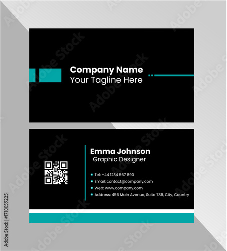 Modern Business Card Design | Professional Visiting Card Template | Corporate Branding Identity