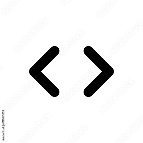 Unfold More Horizontal Icon for UX/UI Interfaces  Opposing Chevron Symbol for Expand/Collapse Logic, Lateral Reveal, and Bidirectional Content Access  Scalable Vector for Web, Mobile, and App Design
