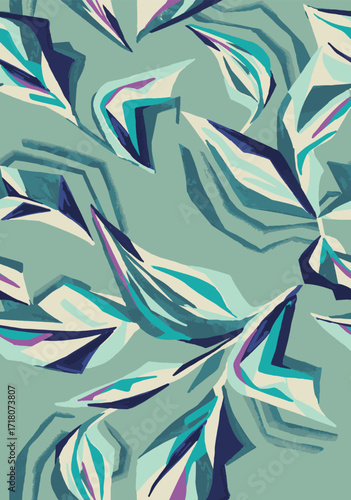 Classic Popular Flower Seamless pattern background - For easy making seamless pattern use it for filling any contours