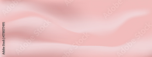 Peach gradient background with pink color and soft texture for warm pastel backdrop. Light cream blur for cosmetic banner or studio product display. Elegant aesthetic fabric with luxury silk shadow.