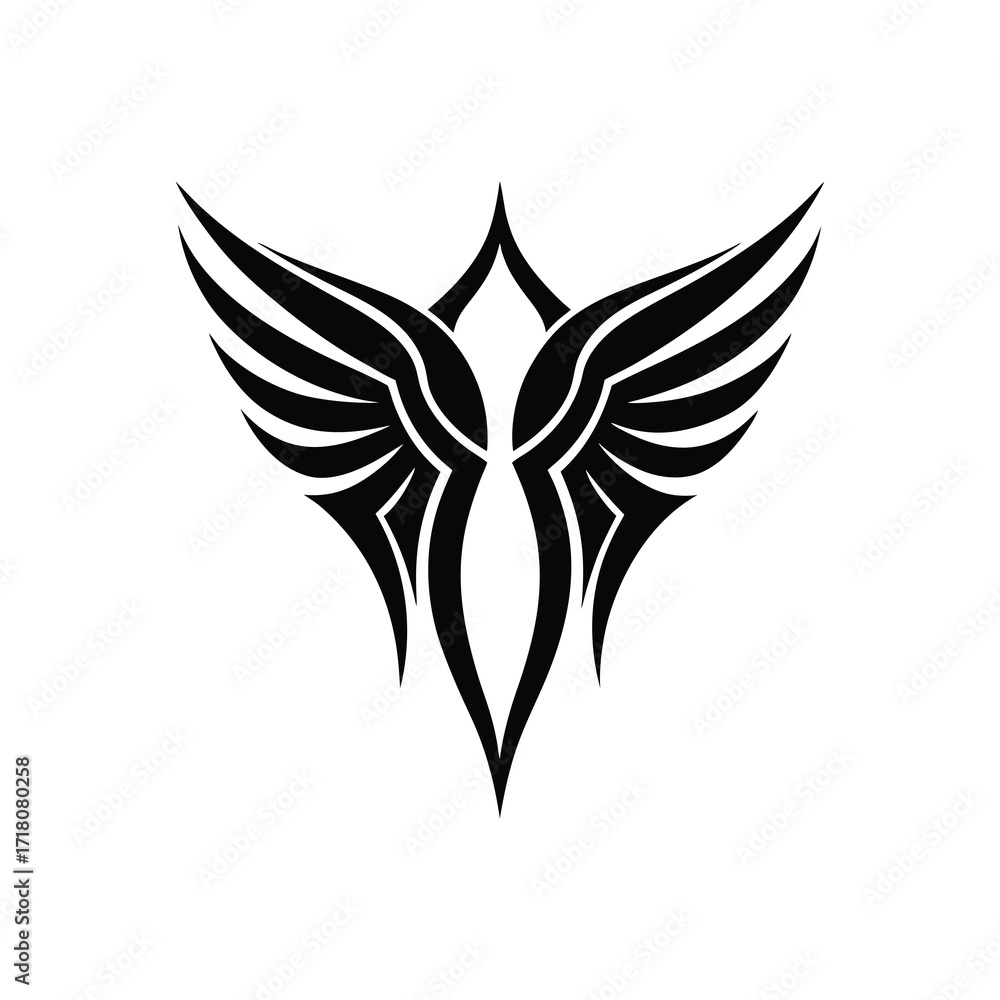 Obraz premium eagle tattoo vector illustration