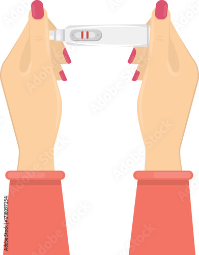 vector illustration of a pregnancy test